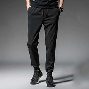 Stylish Mens Camo Cargo Pants with Elastic Waistband and Pockets
