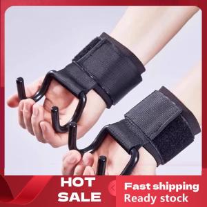 🚚【Local Express Delivery】🚚 2PCS Weight Lifting Hook Grips With Wrist Wraps Hand-Bar Wrist Strap Gym Fitness Hook Weight Strap Pull-Ups Power Lifting Gloves