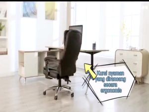 COD Motido Kursi Kantor Kulit Kursi Bos Ketua Presiden Kursi Kantor Yang Dapat Disesuaikan Kursi Komputer