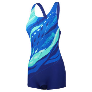 Phụ nữ đồ bơi suối nước nóng không tay Yingfa một mảnh đồ bơi ôm vừa boxer Bộ đồ bơi liền mảnh phong cách thể thao đồ bơi beachwear