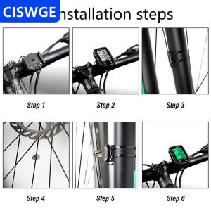 [COD] CISWGE GPS Bicycle Computer Wired Speedometer Waterproof Bike LCD Computer Blue Tooth Cycling Speed Odometer Stand Outdoor Accessories
