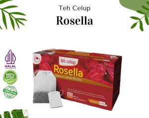 Teh Rosella Merah Minuman Herbal alami untuk meredakan batuk dan menurunkan tekanan darah Halal
