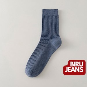 2239 Kaos kaki Pria Tinggi Kaus Kaki Katun Cowok Premium Kaos Kaki kerja casual polos Mens Socks Cotton Sock