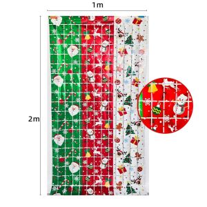Christmas Party Disposable Tablecloth with Candy Pattern Waterproof Durable Perfect for Table Decor