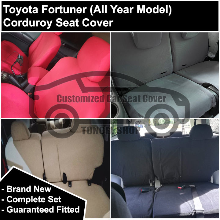 Toyota Fortuner Corduroy Seat Cover Lazada PH