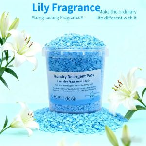 Laundry Scent Booster Beads Net Weight 800g per Bottle with Measuring Scoop Laundry Scent Booster Beads 800g Net Weight per Bottle with Measuring Scoop Fragrance Enhancer Blue Lily Flavor 100g