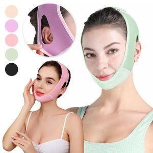 NO4 PANDA Reusable V-Face Slimming Strap Adjustable Fastener Breathable Double Chin Reduce Portable Face Improvement Facial Slimming Belt Sleeping Use