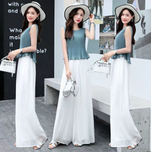 Quần Nữ Rộng Quần Voan Ống Rộng Quần Nữ Dài Đến Mắt Cá Chân Dáng Rộng Ngoại Cỡ 2021