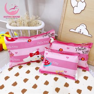 Gối cho bé sơ sinh và trẻ nhỏ Katina House vải Cotton Thắng Lợi mềm mát họa tiết gần gũi