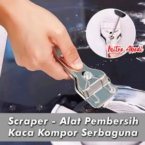 Scrapper / Kape Stainless Steel - Alat Pembersih Kaca Kompor SERBAGUNA