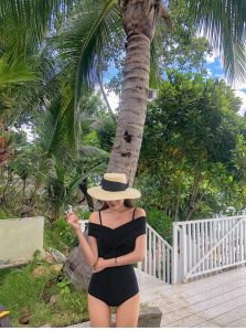 (Hàng hot 2023 - QCCC) Bikini bộ bơi liền thân 2 dây trễ vai cực gợi cảm