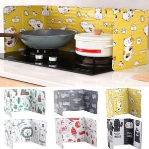 Oil Splash Shield Plate Frying Oil Kitchen Cooking Splashing Protection Gas Stove Oil Removal Rust Guard Against Stove