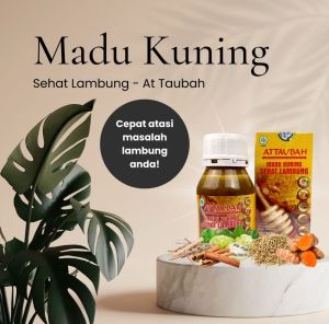 MADU LAMBUNG ATTAUBAH 350GR Sehat Lambung Kuning Lambung Maag ataubah maah Kunyit Kunir Gerd Honey