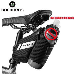 ROCKBROS Bike Saddle Bag With Water Bottle Pocket Waterproof MTB Bike Rear Bags Cycling Rear Seat Tail Bag Bike Bags