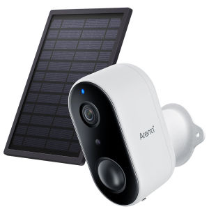 Arenti GO1 Wireless Outdoor Security Camera & Solar Panel Rechargeable Battery Powered IP65 Water Resistance