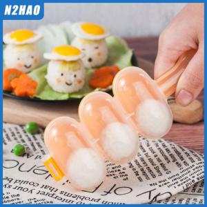 N2HAO 2Pcs Set Baby Rice Ball Mold Kids Lunch DIY Sushi Maker Mould Kitchen Tools
