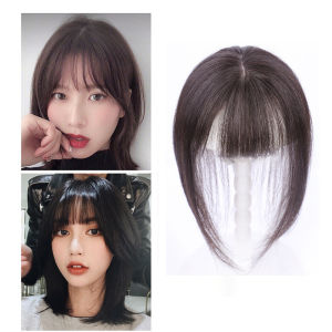 Một bộ tóc giả thực bao phủ mái tóc trắng ở trên làm tăng trọng lượng tóc 8 * 12cm trong khung lưới tự nhiên và thực tế 20 — 30cm