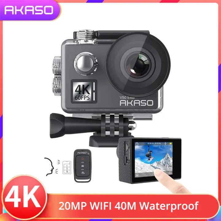 AKASO V50 Elite 4K/60fps Touch Screen WiFi Action Camera Voice