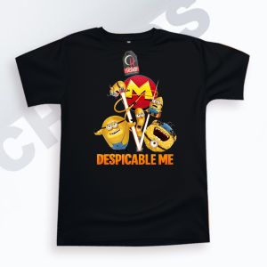 kaos laki minions bahan katun tebal lembut dan adem untuk anak2 hingga dewasa