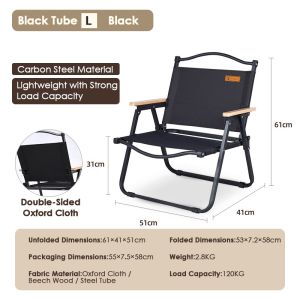 Kermit Chair Camping chair Outdoor Folding Chair Lightweight Portable With storage rack