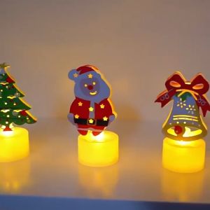 BHQ Flameless Led Candle Light Battery Powered Warm White Night Light Wedding Christmas Home Decor Set