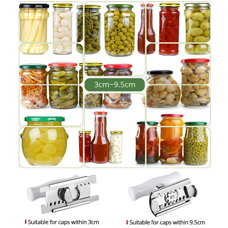 Konco Adjustable Jar & Can Opener For 1-4 Inch Lids, Multifunctional Bottle Cap & Jam Cork Opening Kitchen Tool
_voghion.com