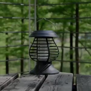 Solar Mosquito Insect Killer Lamp Automatic Light Sensor Lamp Hanging Electric UV Light/White Light
