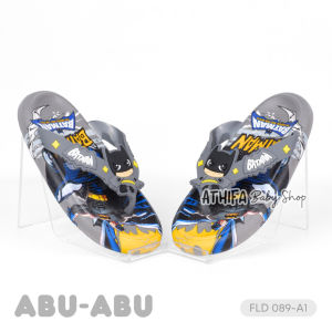 Sandal Jepit Karet Anak Laki Laki 1 2 4 3 5 6 7 8 9 10 Tahun Karakter Btman 089-A1 Abu