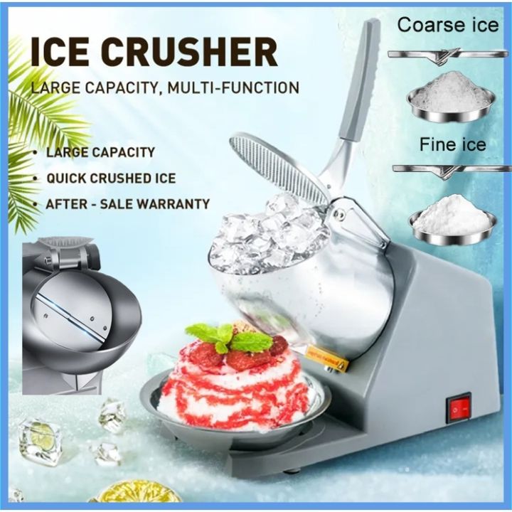 COD 500W Double Blade Electric Ice Crusher Heavy Duty Stainless Blade