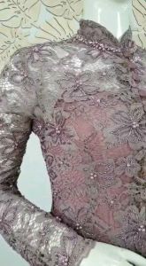 Atasan Kebaya Pesta Pengantin: Kebaya Brokat Full Payet & Longtorso