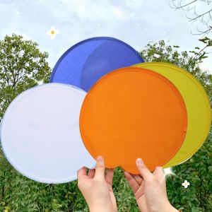 QUFUL 2023 Di động Có túi Tròn Mùa hè Nylon Quạt tròn Đồ chơi trẻ em Đĩa bay Quạt gấp