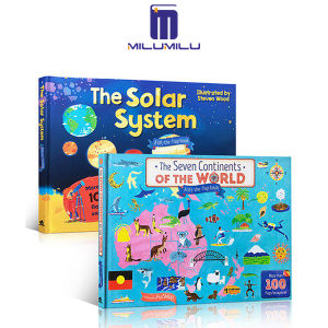 Milumilu 2ชิ้นเจ็ดทวีปของโลกความรู้วิทยาศาสตร์ระบบสุริยะในเจ็ดทวีป