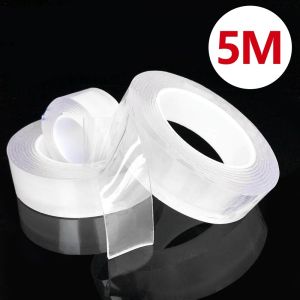 3M/5M Multipurpose Nano Tape Double Sided Tape Transparent Reusable Waterproof Adhesive Tape Cleanable Home Traceless sellotape