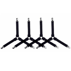 Upgraded Triangle Bed Sheet Mattress Holder Grippers Fastener Non-Slip Bedsheet Elastic Fastener Belt Grippers