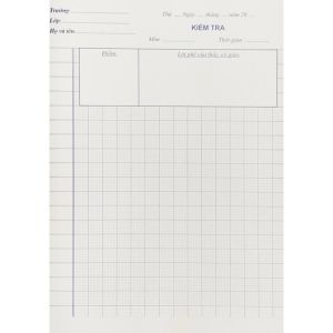 Sách - Combo 5 Tập Giấy Kiểm Tra Ô Ly Cấp 1 - NDbooks