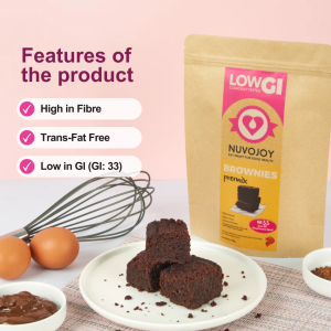 Brownies Premix 150g - Diabetic Friendly Trans-Fat Free High in Fiber 100% Natural