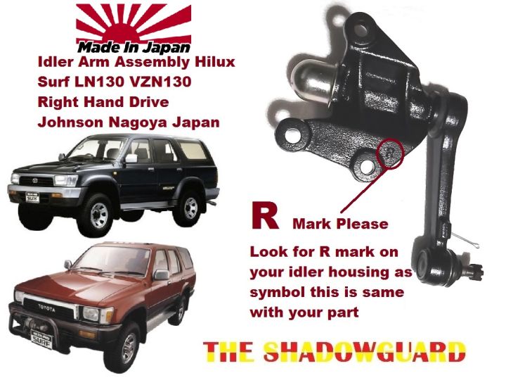 Idler Arm Assembly Hilux Surf LN130 VZN130 Right Hand Drive Johnson