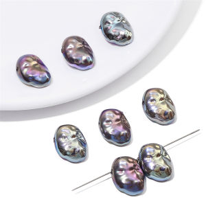 2pcs 12x16mm High Quality Irregular Straight Hole Long Concave Shaped Beads For DIY Earring Bracelet Jewelry Making Accessories