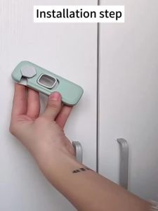 Child safety lock baby anti-pinch door lock cabinet door lock baby protection refrigerator lock