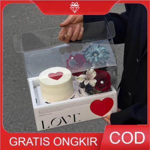 Giftbox HEART Mika box - Kotak Bunga - Souvenir Box GB058
