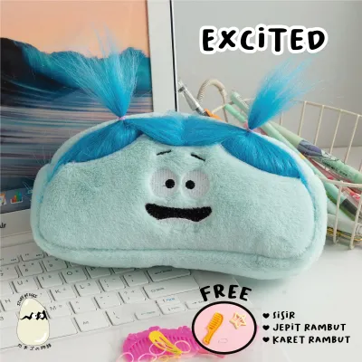 Kotak Pensil l Kotak Pensil Aesthetic l Pencil Case l Tempat Pensil l Pensil Case l Trolls Case Bulu