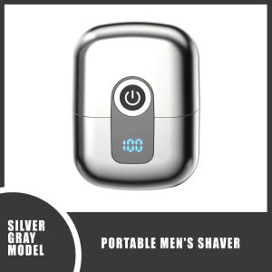 Mens electric shaver razor magnetic headportable double head razor double head digital display razor