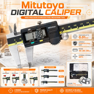 Mitutoyo Digital Vernier Caliper Stainless Steel Electronic Measuring Gauge High Precision Tool