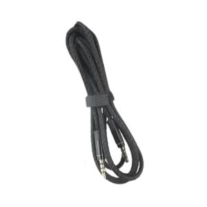 1.5m Long 3.5mm Audios Cable with Gold Plated Connectors and Durability Nylon Braided Wire for Easy Storage Clear Audios