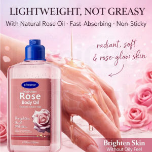 Coconut Hydrating Body Oil – Glow Skin Nourishing Lightweight Shower Moisturizer 260ml