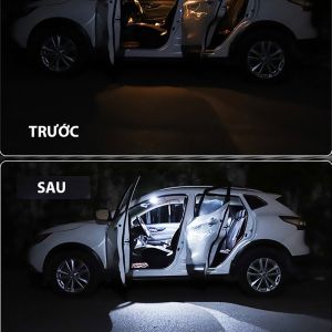 (Sáng vô địch) Bóng Led Cree Festoon 2 đầu 31-36-39-42 mm sáng trắng 6000k chip led Cree siêu sáng dùng trần xe biển số