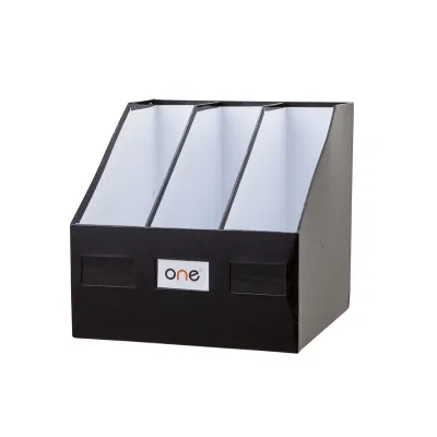 กล่องเอกสาร 3 ช่อง ดำ ONE