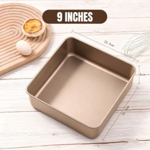 Carbon Steel Baking Pan Nonstick Rectangular Cake Mold Brownie Tray Oven Bakeware Deep Dish