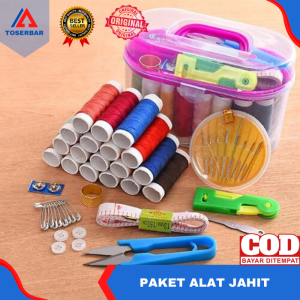 Paket Alat Jahit 1 Set Lengkap 12 Benang Gunting Jahit Benang Jarum Menjahit Perlengkapan Set Alat Jahit Lengkap Mini Besar Sewing Box Set Gratis Ongkir Bisa COD