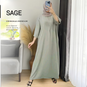 DASTER GAMIS CRINGKLE AIRFLOW DASTER TENGAN 3/4 BUSUI